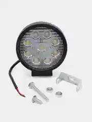 NG фара светодиодная 27W (9 Epistar), круглая, рассеиваемый поток, белый свет
