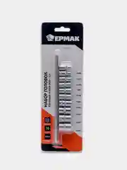 ЕРМАК набор торцевых головок "Супер лок", 10 штук, 1/4", 4, 5, 6, 7, 8, 9, 10, 11, 12, 13 мм