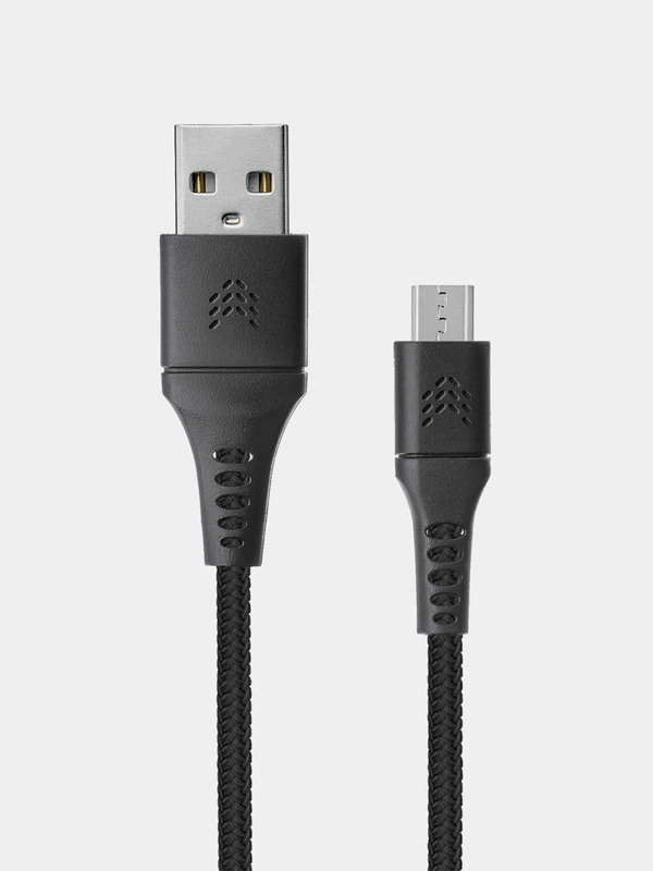 Кабель USB-A - Micro-USB 1м, тканевая оплётка ROCKET Contact