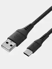Разноцветный кабель USB-A - Micro-USB 1м, тканевая оплётка ROCKET Contact