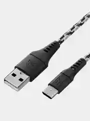 Разноцветный кабель USB-A - Micro-USB 1м, тканевая оплётка ROCKET Contact