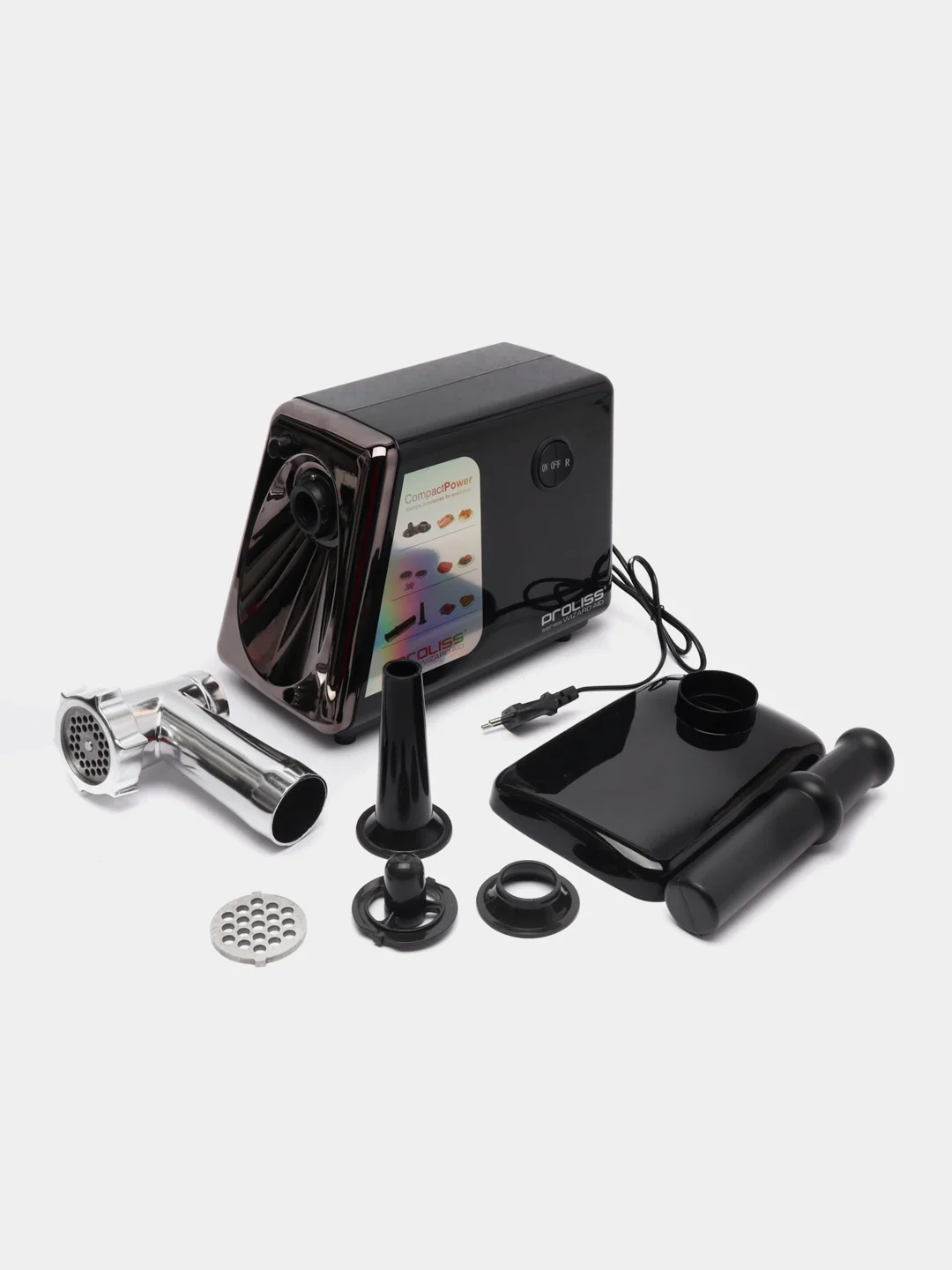 Черный мясорубка электрическая 3 в 1 с реверсной функцией PROLISS PRO-2811