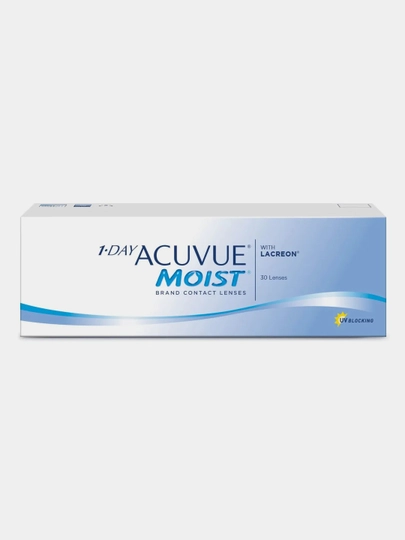Контактные линзы 1-Day Acuvue Moist, 30pk (-0.50) - (-10.00) / BC 8.5