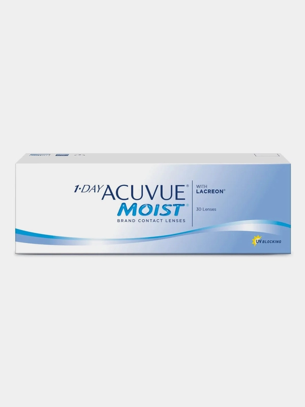 Контактные линзы 1-Day Acuvue Moist, 30pk (+3.00) - (-6.00) / BC 8.5