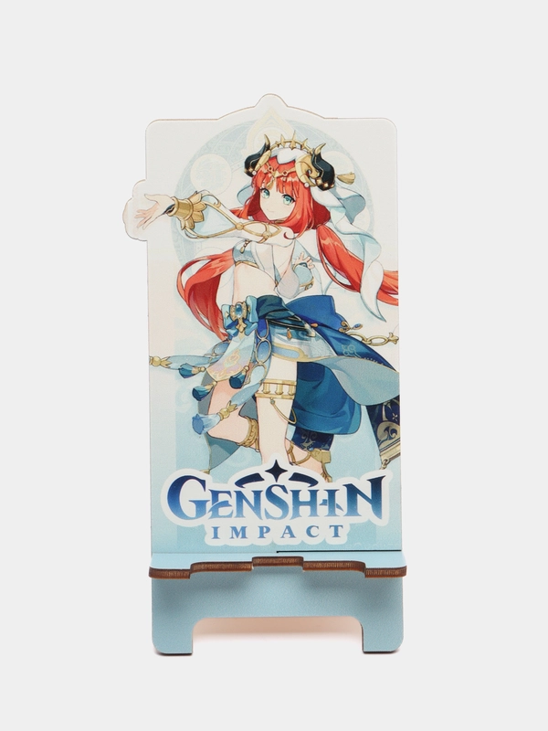 Деревянная подставка под телефон по игре Genshin Impact (Нилу)