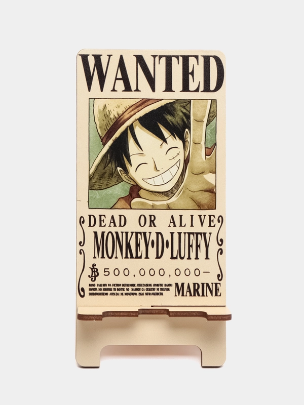 Деревянная подставка под телефон по аниме One Piece (Ван-Пис)