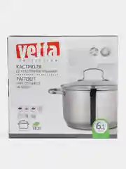 Кастрюля VETTA "Берн", со стеклянной крышкой, индукция, 24 х 14 см, 6,1 л