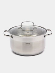 Кастрюля VETTA "Берн", со стеклянной крышкой, индукция, 24 х 14 см, 6,1 л