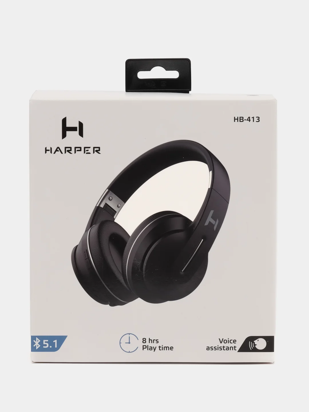 Черный беспроводные наушники Harper HB-413, Bluetooth 5.1, поддержка проводного подключения