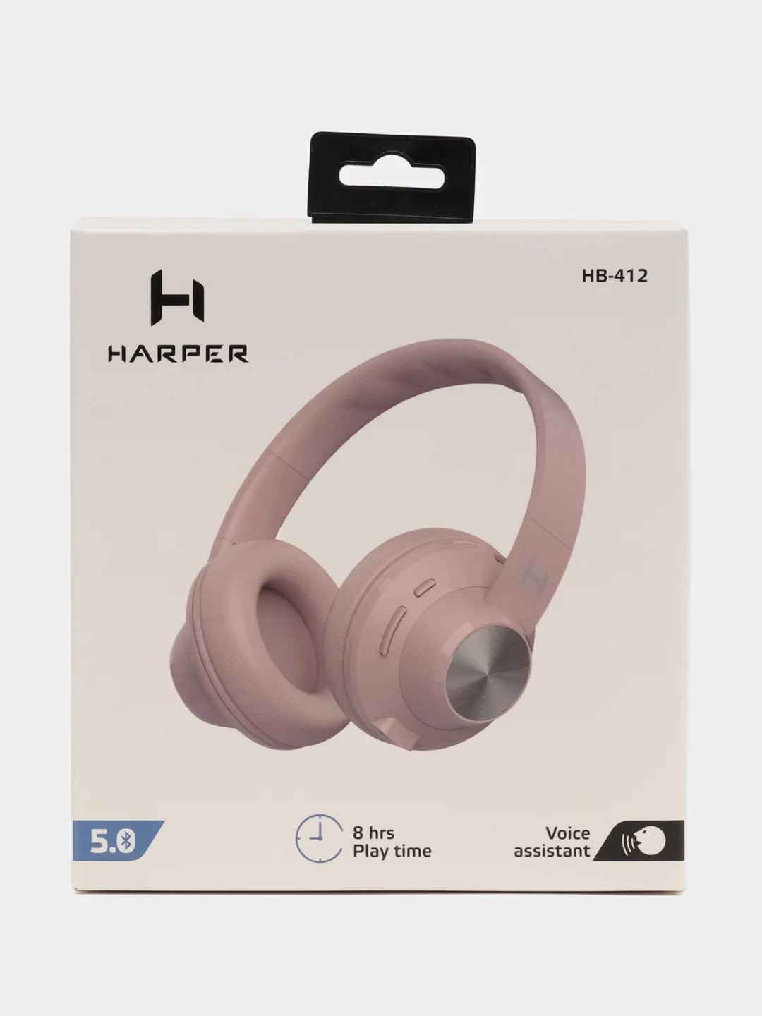Розовый беспроводные наушники Harper HB-412, с поддержкой Bluetooth 5.0 и проводного подключения