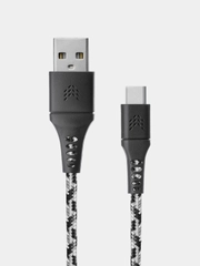 Кабель USB-A - USB-C 1м, тканевая оплётка ROCKET Contact
