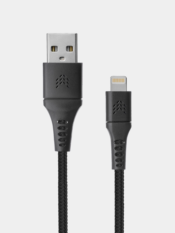 Кабель USB-A - Lightning 1м, тканевая оплётка ROCKET Contact
