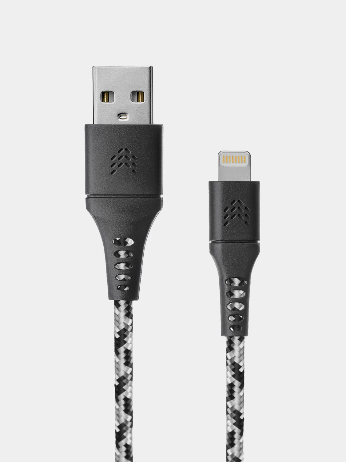 Разноцветный кабель USB-A - Lightning 1м, тканевая оплётка ROCKET Contact