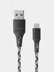 Разноцветный кабель USB-A - Lightning 1м, тканевая оплётка ROCKET Contact