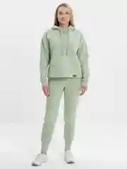 Мятный костюм женский весенний, двойка: худи, брюки, Lilians