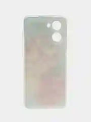 Конфетный силиконовый чехол на Realme C33 / Реалми С33 прозрачный, с рисунком, защита камеры