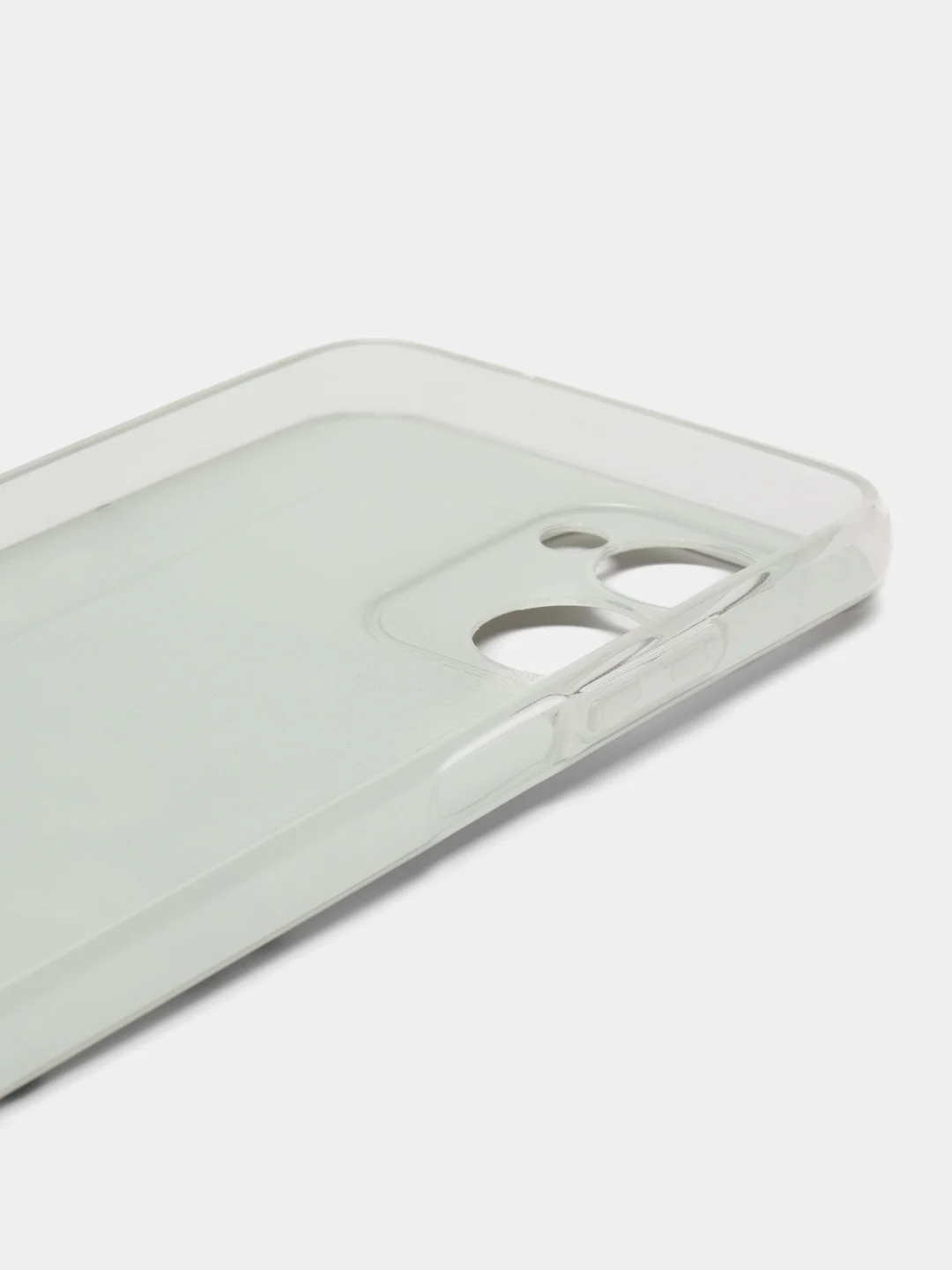 Серый силиконовый чехол на Realme C33 / Реалми С33 прозрачный, с рисунком, защита камеры