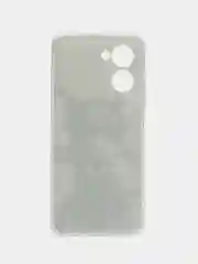 Серый силиконовый чехол на Realme C33 / Реалми С33 прозрачный, с рисунком, защита камеры