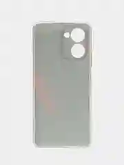 Красный силиконовый чехол на Realme C33 / Реалми С33 прозрачный, с рисунком, защита камеры