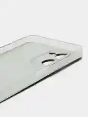 Красный силиконовый чехол на Realme C33 / Реалми С33 прозрачный, с рисунком, защита камеры