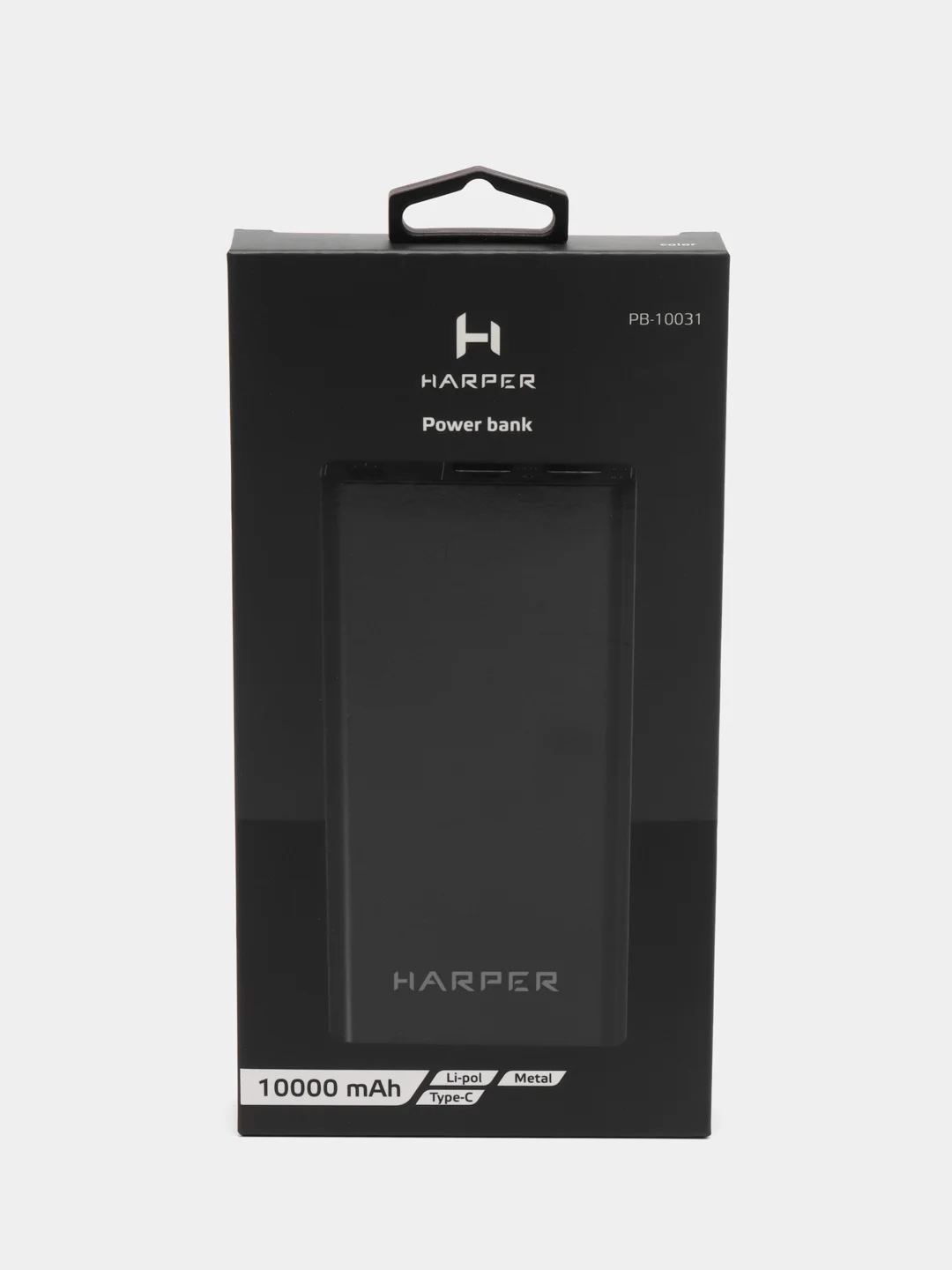 Внешний аккумулятор Harper PB-10031, 10 000 мАч, Type-C, USBх2, Micro USB