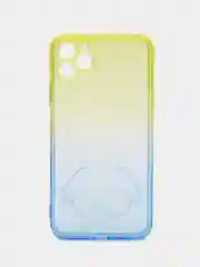 Светло-жёлтый чехол на iPhone айфон 11 Pro Max, силиконовый чехол с принтом мишка KAWS