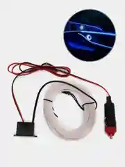 Белый неоновая лента, контурная подсветка салона авто