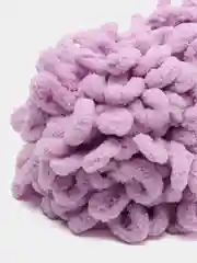Розовый пряжа Puffy, микрополиэстер, 9 метров