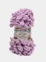Сиреневый пряжа Puffy, микрополиэстер, 9 метров