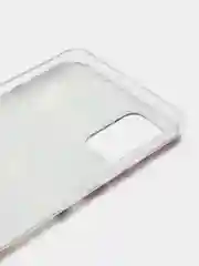Серый металлик силиконовый чехол на Samsung Galaxy A51 / Самсунг А51 прозрачный с рисунком, защита камеры