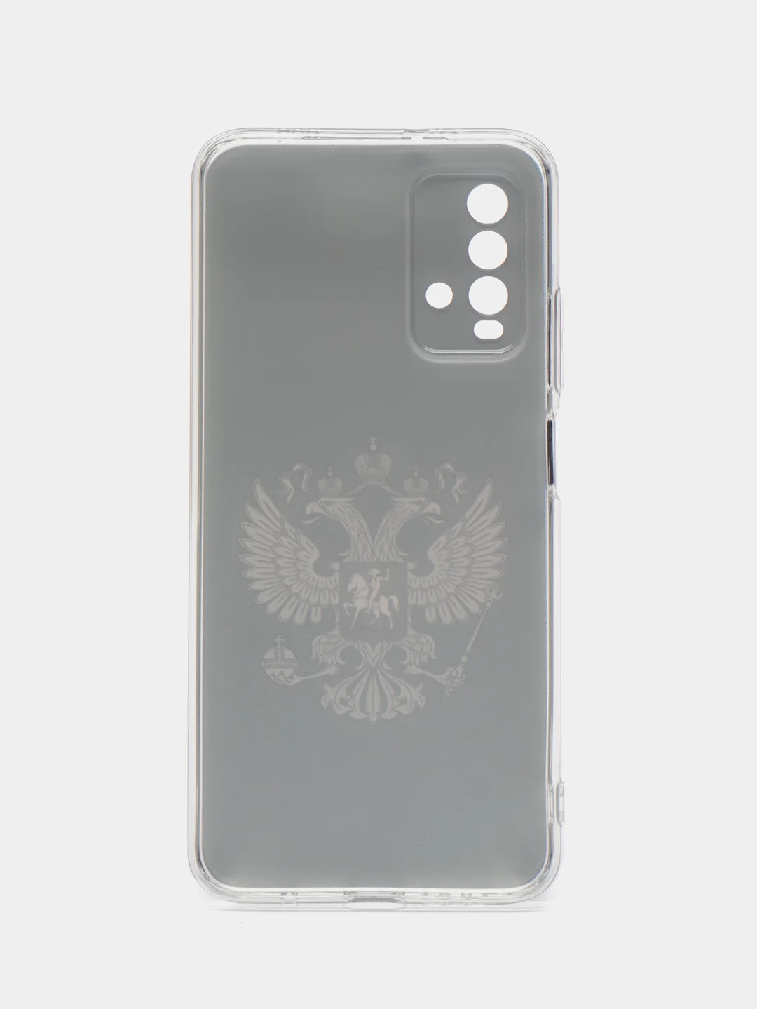 Темно-синий силиконовый чехол на Xiaomi Redmi 9T / Редми 9Т прозрачный, с рисунком, защита камеры