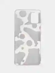 Терракотовый силиконовый чехол на Samsung Galaxy A51 / Самсунг А51 прозрачный с рисунком, защита камеры