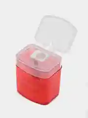 Точилка BRAUBERG "OfficeBox", с контейнером и крышкой, прямоугольная, в упаковке с подвесом
