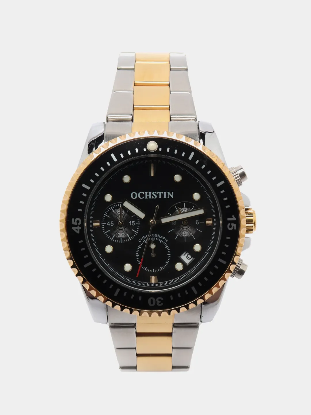 Желтый мужские наручные часы Ochstin 7019C с хронографом в подарочной упаковке