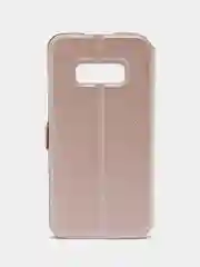 Бежевый чехол-книжка для телефона Samsung S4 S5 mini S6 S7 edge S8 + S9