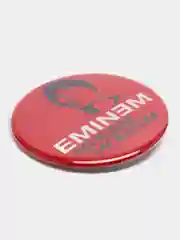 Красный значок "Eminem", 56 мм