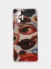 Кремовый чехол на Xiaomi Redmi Note 10 Pro / Сяоми Редми Нот 10 Про прозрачный, с рисунком