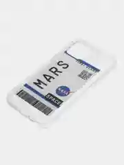 Оранжевый чехол для iPhone "Space Ticket",  на айфон 6s 7/8/SE2 Plus Xs XR 11 Pro 12 Pro mini 13 Pro