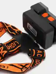Ермак фонарь налобный, 6 + 3 LED, 4 режима, 87 х 50 х 58 мм, 1200 мАч, USB кабель, пластик