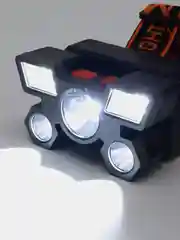 Ермак фонарь налобный, 6 + 3 LED, 4 режима, 87 х 50 х 58 мм, 1200 мАч, USB кабель, пластик