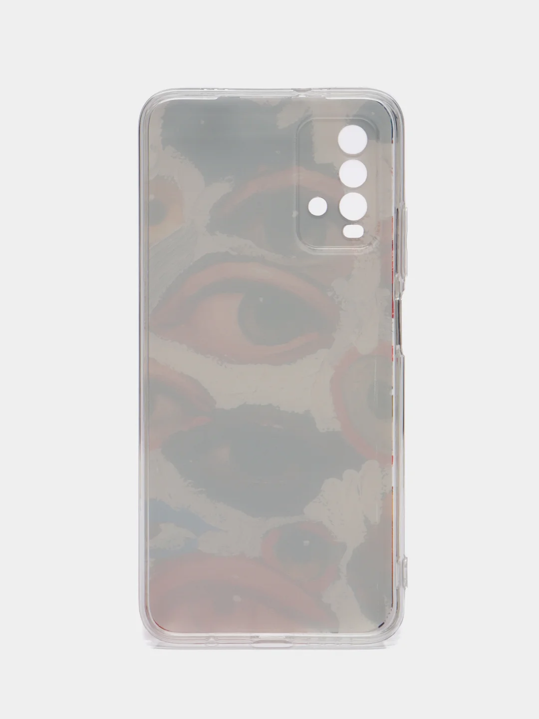 Кремовый силиконовый чехол на Xiaomi Redmi 9T / Редми 9Т прозрачный, с рисунком, защита камеры
