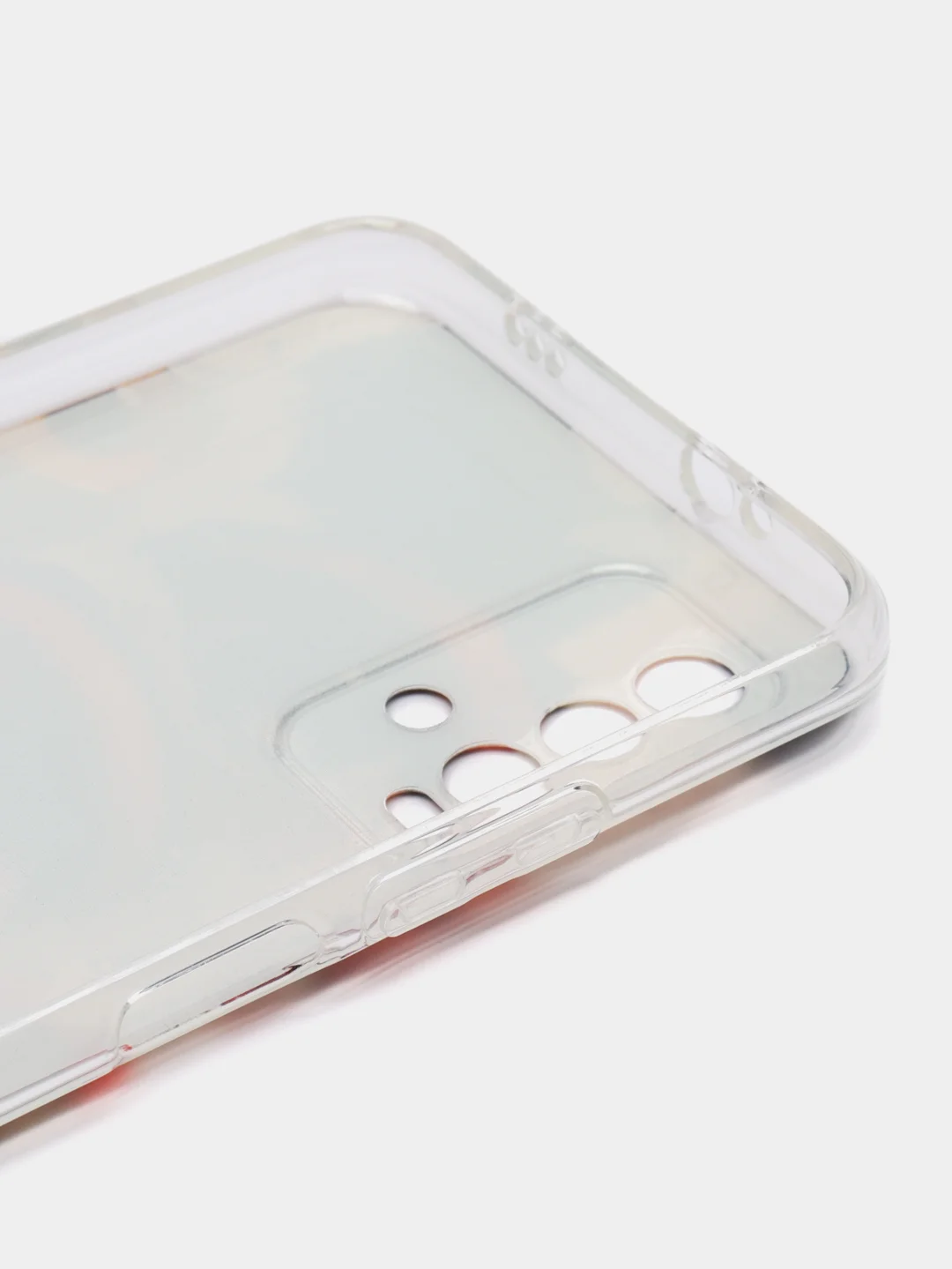 Кремовый силиконовый чехол на Xiaomi Redmi 9T / Редми 9Т прозрачный, с рисунком, защита камеры
