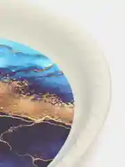 Поднос "Синий мрамор"
