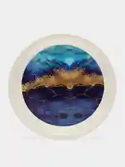 Поднос "Синий мрамор"