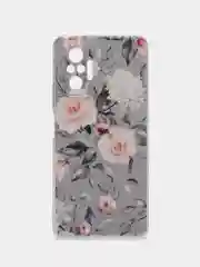 Кораллово-розовый чехол на Xiaomi Redmi Note 10 Pro / Сяоми Редми Нот 10 Про прозрачный, с рисунком