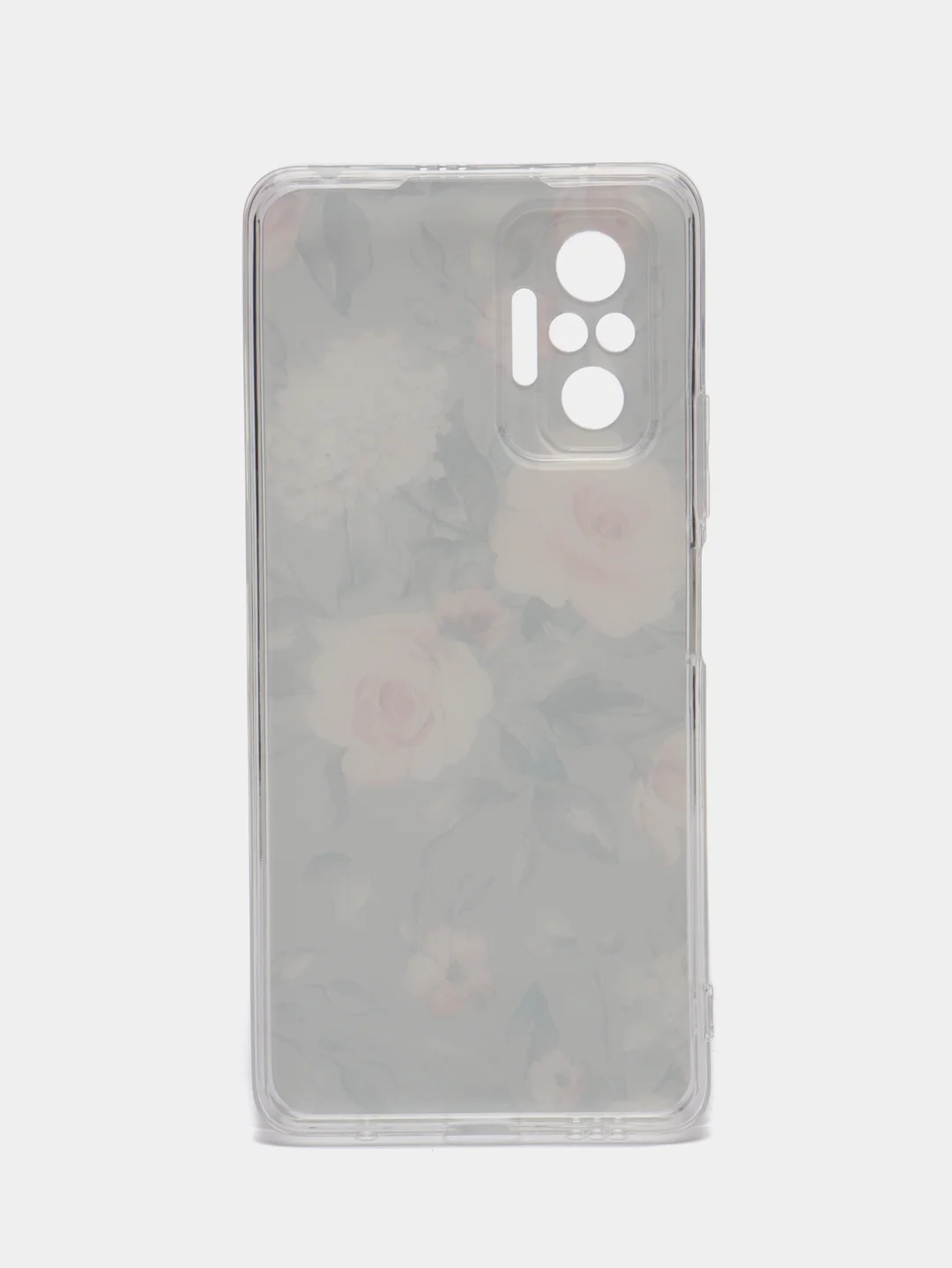 Кораллово-розовый чехол на Xiaomi Redmi Note 10 Pro / Сяоми Редми Нот 10 Про прозрачный, с рисунком