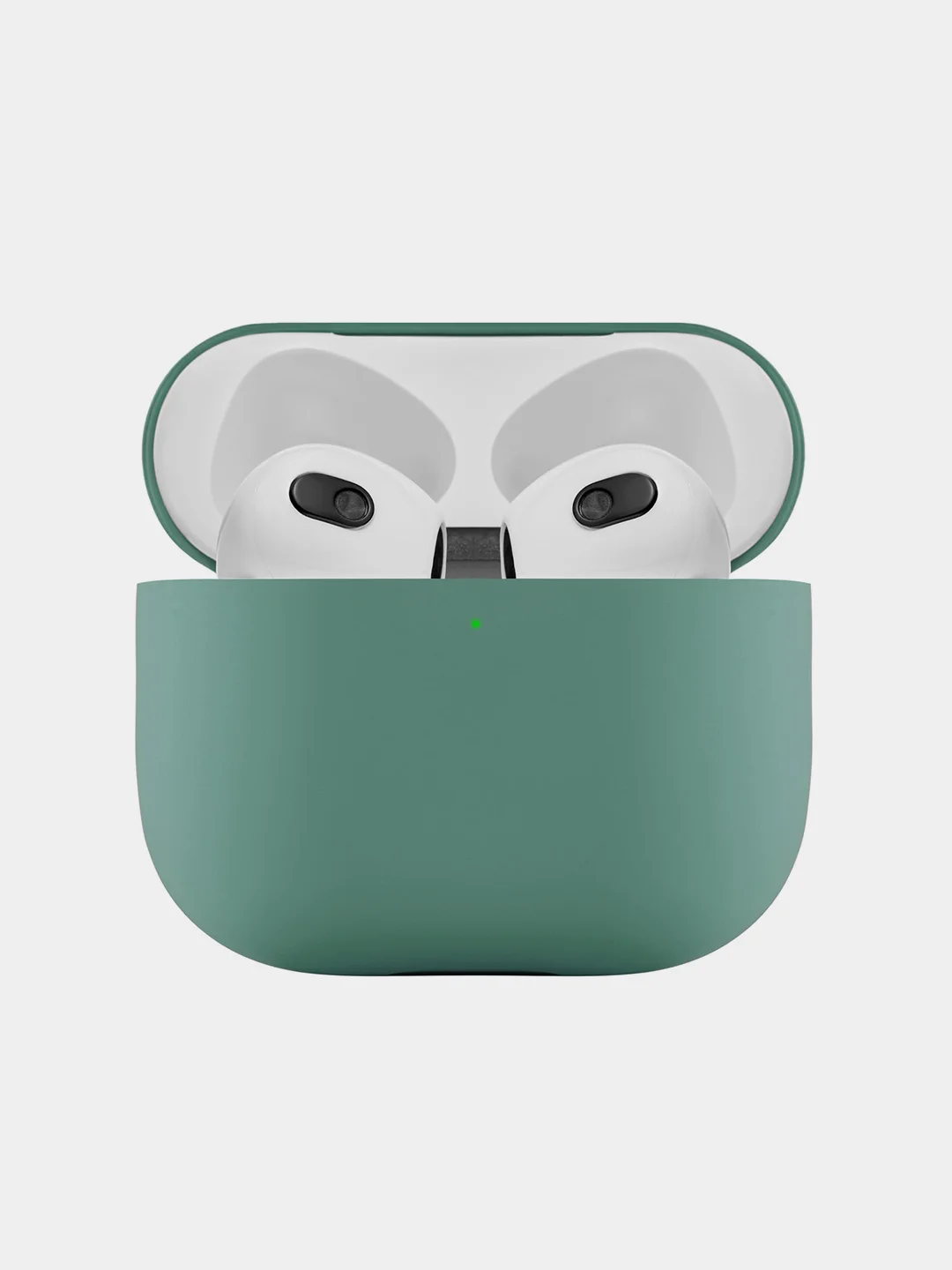 Зеленый ультратонкий силиконовый чехол uBear Touch case для AirPods 3