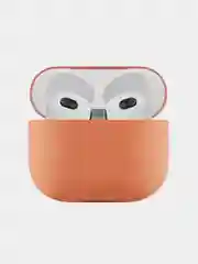 Оранжевый ультратонкий силиконовый чехол uBear Touch case для AirPods 3