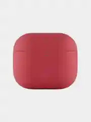 Красный ультратонкий силиконовый чехол uBear Touch case для AirPods 3