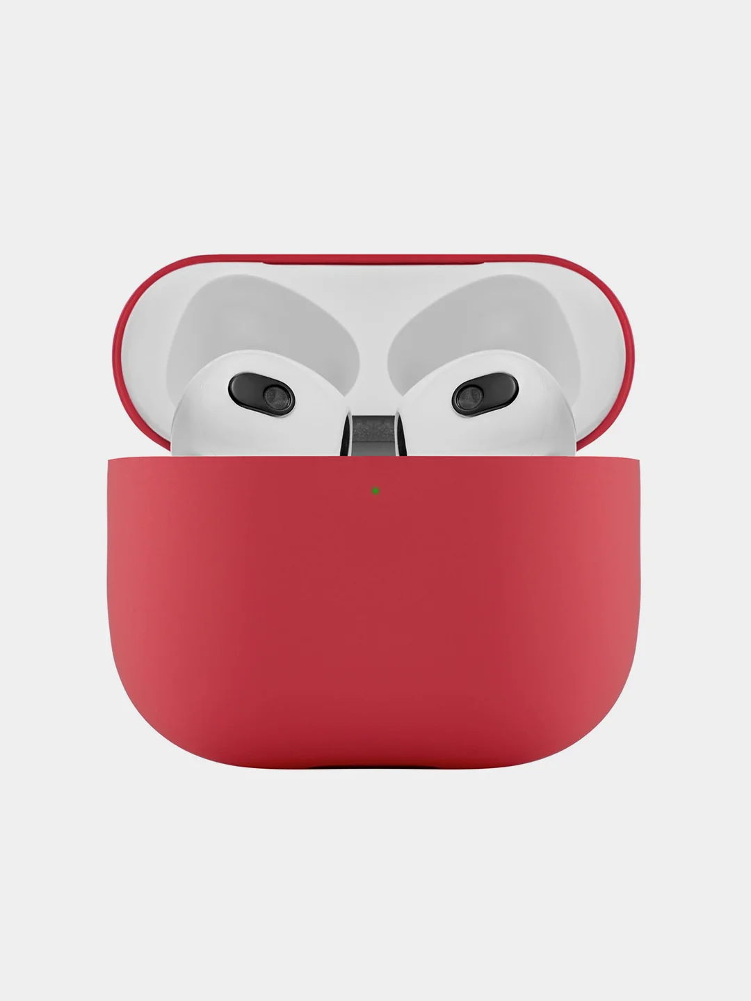 Красный ультратонкий силиконовый чехол uBear Touch case для AirPods 3